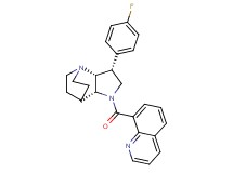 (3R*,3aR*,7aR*)-3-(4-fluorophenyl)-1-(quinolin-8-ylcarbonyl)octahydro-4,7-ethanopyrrolo[3,2-b]pyridine