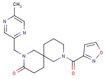 8-(isoxazol-3-ylcarbonyl)-2-[(5-methylpyrazin-2-yl)methyl]-2,8-diazaspiro[5.5]undecan-3-one