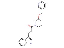 3-{3-oxo-3-[3-(3-pyridinylmethoxy)-1-piperidinyl]propyl}-1H-indole