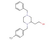 2-[4-benzyl-1-(4-methylbenzyl)-2-piperazinyl]ethanol