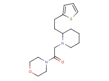 4-({2-[2-(2-thienyl)ethyl]-1-piperidinyl}acetyl)morpholine