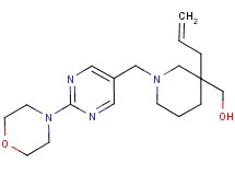 (3-allyl-1-{[2-(4-morpholinyl)-5-pyrimidinyl]methyl}-3-piperidinyl)methanol