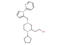 2-(1-cyclopentyl-4-{[1-(2-pyridinyl)-1H-pyrrol-2-yl]methyl}-2-piperazinyl)ethanol