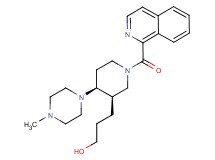 3-[(3R*,4S*)-1-(isoquinolin-1-ylcarbonyl)-4-(4-methylpiperazin-1-yl)piperidin-3-yl]propan-1-ol