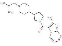 3-{[3-(1-isobutyl-4-piperidinyl)-1-pyrrolidinyl]carbonyl}-2-methylimidazo[1,2-a]pyrimidine