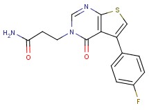 3-[5-(4-fluorophenyl)-4-oxothieno[2,3-d]pyrimidin-3(4H)-yl]propanamide