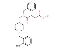 methyl 4-[{[1-(2-methylbenzyl)-4-piperidinyl]methyl}(3-pyridinylmethyl)amino]-4-oxobutanoate