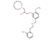 1-(1-azocanyl)-3-[2-methoxy-5-({[2-(3-methyl-2-pyridinyl)ethyl]amino}methyl)phenoxy]-2-propanol