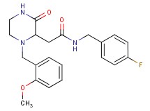 N-(4-fluorobenzyl)-2-[1-(2-methoxybenzyl)-3-oxo-2-piperazinyl]acetamide