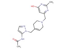 N-[1-({1-[(6-hydroxy-2-methylpyrimidin-4-yl)methyl]-1,2,3,6-tetrahydropyridin-4-yl}methyl)-1H-pyrazol-5-yl]acetamide