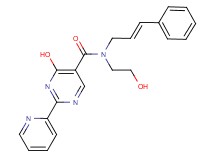 4-hydroxy-N-(2-hydroxyethyl)-N-[(2E)-3-phenylprop-2-en-1-yl]-2-pyridin-2-ylpyrimidine-5-carboxamide
