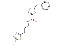 N-[3-(5-amino-1,3,4-thiadiazol-2-yl)propyl]-2-benzyl-1,3-thiazole-4-carboxamide