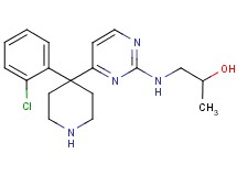 1-({4-[4-(2-chlorophenyl)-4-piperidinyl]-2-pyrimidinyl}amino)-2-propanol