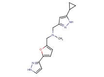 1-(5-cyclopropyl-1H-pyrazol-3-yl)-N-methyl-N-{[5-(1H-pyrazol-3-yl)-2-furyl]methyl}methanamine