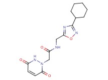 N-[(3-cyclohexyl-1,2,4-oxadiazol-5-yl)methyl]-2-(3,6-dioxo-3,6-dihydropyridazin-1(2H)-yl)acetamide