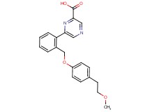 6-(2-{[4-(2-methoxyethyl)phenoxy]methyl}phenyl)pyrazine-2-carboxylic acid