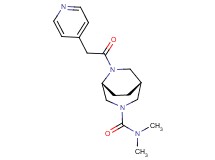 (1R*,5R*)-N,N-dimethyl-6-(4-pyridinylacetyl)-3,6-diazabicyclo[3.2.2]nonane-3-carboxamide