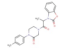 3-{1-methyl-2-[4-(4-methylphenyl)-3-oxo-1-piperazinyl]-2-oxoethyl}-1,3-benzoxazol-2(3H)-one