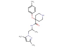 N-[2-(3,5-dimethyl-1H-pyrazol-1-yl)-1-methylethyl]-4-(4-methylphenoxy)-4-piperidinecarboxamide hydrochloride