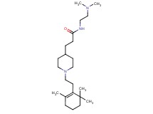 N-[2-(dimethylamino)ethyl]-3-{1-[2-(2,6,6-trimethyl-1-cyclohexen-1-yl)ethyl]-4-piperidinyl}propanamide
