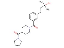 2-methyl-4-(3-{[4-(1-pyrrolidinylcarbonyl)-1-piperidinyl]carbonyl}phenyl)-2-butanol