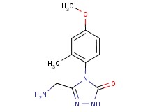 5-(aminomethyl)-4-(4-methoxy-2-methylphenyl)-2,4-dihydro-3H-1,2,4-triazol-3-one