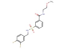 3-{[(3,4-difluorobenzyl)amino]sulfonyl}-N-(2-methoxyethyl)benzamide