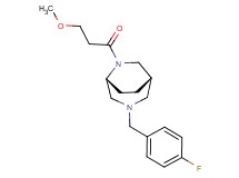 (1S*,5R*)-3-(4-fluorobenzyl)-6-(3-methoxypropanoyl)-3,6-diazabicyclo[3.2.2]nonane
