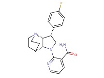 2-[(3R*,3aR*,7aR*)-3-(4-fluorophenyl)hexahydro-4,7-ethanopyrrolo[3,2-b]pyridin-1(2H)-yl]nicotinamide