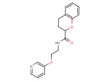 N-[2-(3-pyridinyloxy)ethyl]-2-chromanecarboxamide trifluoroacetate