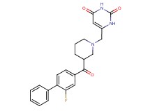 6-({3-[(2-fluorobiphenyl-4-yl)carbonyl]piperidin-1-yl}methyl)pyrimidine-2,4(1H,3H)-dione