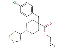 ethyl 4-(4-chlorobenzyl)-1-(tetrahydro-3-thienyl)-4-piperidinecarboxylate
