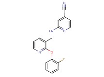 2-({[2-(2-fluorophenoxy)pyridin-3-yl]methyl}amino)isonicotinonitrile