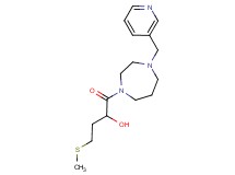 4-(methylthio)-1-oxo-1-[4-(3-pyridinylmethyl)-1,4-diazepan-1-yl]-2-butanol