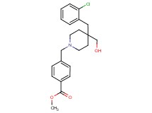 methyl 4-{[4-(2-chlorobenzyl)-4-(hydroxymethyl)-1-piperidinyl]methyl}benzoate