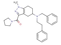 N-benzyl-1-methyl-N-(2-phenylethyl)-3-(1-pyrrolidinylcarbonyl)-4,5,6,7-tetrahydro-1H-indazol-5-amine