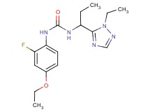 N-(4-ethoxy-2-fluorophenyl)-N'-[1-(1-ethyl-1H-1,2,4-triazol-5-yl)propyl]urea