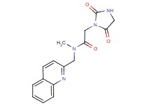 2-(2,5-dioxo-1-imidazolidinyl)-N-methyl-N-(2-quinolinylmethyl)acetamide
