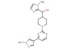 (1-methyl-1H-imidazol-2-yl){1-[4-(1-methyl-1H-pyrazol-4-yl)pyrimidin-2-yl]piperidin-4-yl}methanol