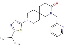 9-(5-isopropyl-1,3,4-thiadiazol-2-yl)-2-(pyridin-2-ylmethyl)-2,9-diazaspiro[5.5]undecan-3-one