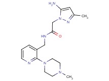 2-(5-amino-3-methyl-1H-pyrazol-1-yl)-N-{[2-(4-methylpiperazin-1-yl)pyridin-3-yl]methyl}acetamide