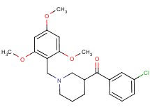 (3-chlorophenyl)[1-(2,4,6-trimethoxybenzyl)-3-piperidinyl]methanone