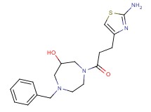 1-[3-(2-amino-1,3-thiazol-4-yl)propanoyl]-4-benzyl-1,4-diazepan-6-ol