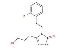 4-[2-(2-fluorophenyl)ethyl]-5-(3-hydroxypropyl)-2,4-dihydro-3H-1,2,4-triazol-3-one