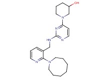 1-(2-{[(2-azocan-1-ylpyridin-3-yl)methyl]amino}pyrimidin-4-yl)piperidin-3-ol