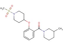 3-methyl-1-(2-{[1-(methylsulfonyl)-4-piperidinyl]oxy}benzoyl)piperidine