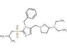 1-{[1-benzyl-2-(isobutylsulfonyl)-1H-imidazol-5-yl]methyl}-N,N-diethyl-3-pyrrolidinamine