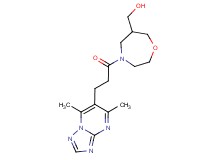 {4-[3-(5,7-dimethyl[1,2,4]triazolo[1,5-a]pyrimidin-6-yl)propanoyl]-1,4-oxazepan-6-yl}methanol