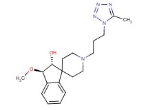 (2R*,3R*)-3-methoxy-1'-[3-(5-methyl-1H-tetrazol-1-yl)propyl]-2,3-dihydrospiro[indene-1,4'-piperidin]-2-ol