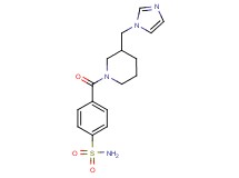 4-{[3-(1H-imidazol-1-ylmethyl)-1-piperidinyl]carbonyl}benzenesulfonamide